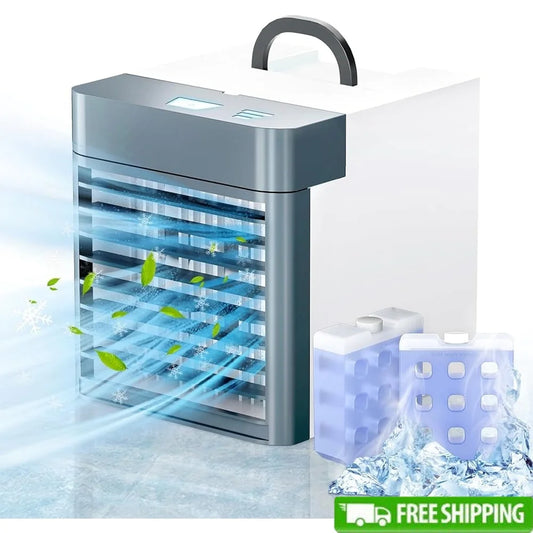 XMSJ Portable Mini Air Conditioner – Anti-Leakage Ice Cooling
