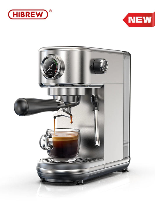 HiBREW 20 Bar Semi Automatic Espresso Coffee Machine Temperature Adjustable Cold Hot Super Slim Cappuccino Maker H10B